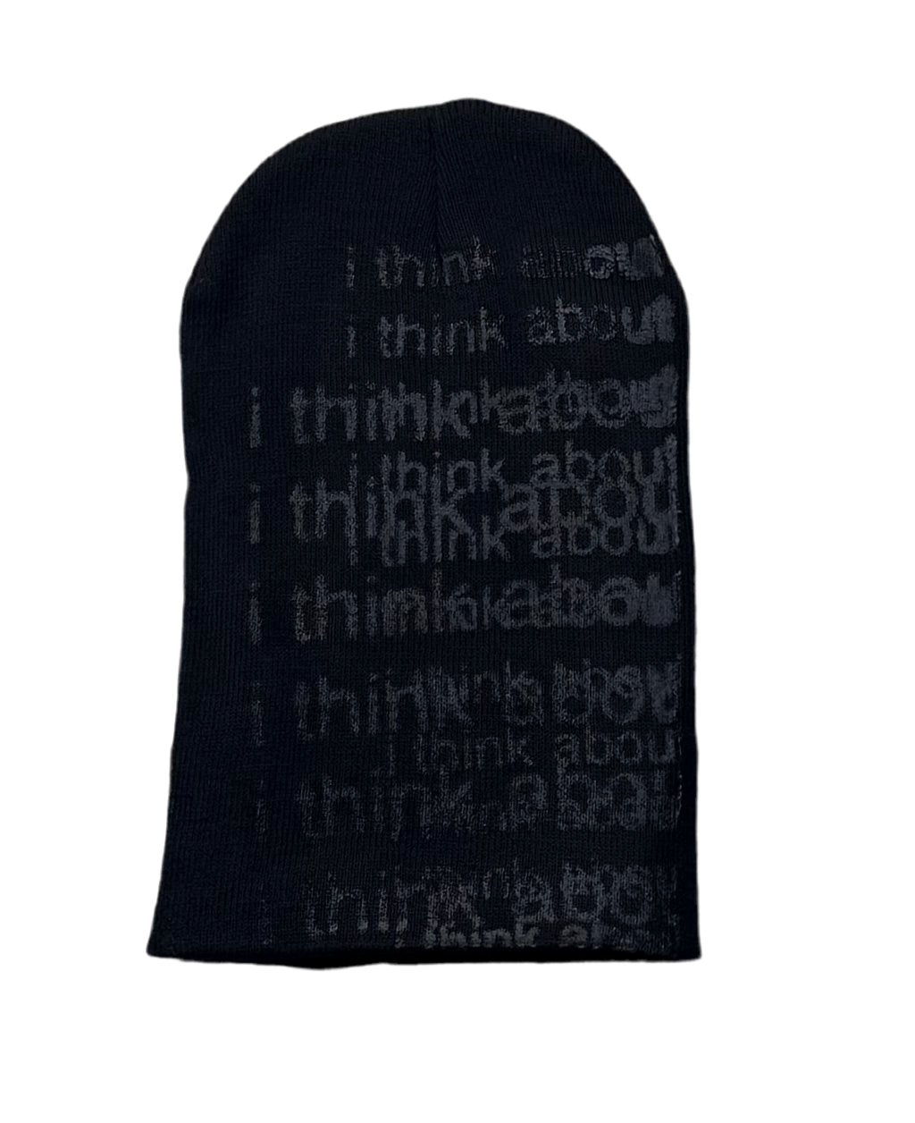 I Think About It All The Time – Black Ink Beanie