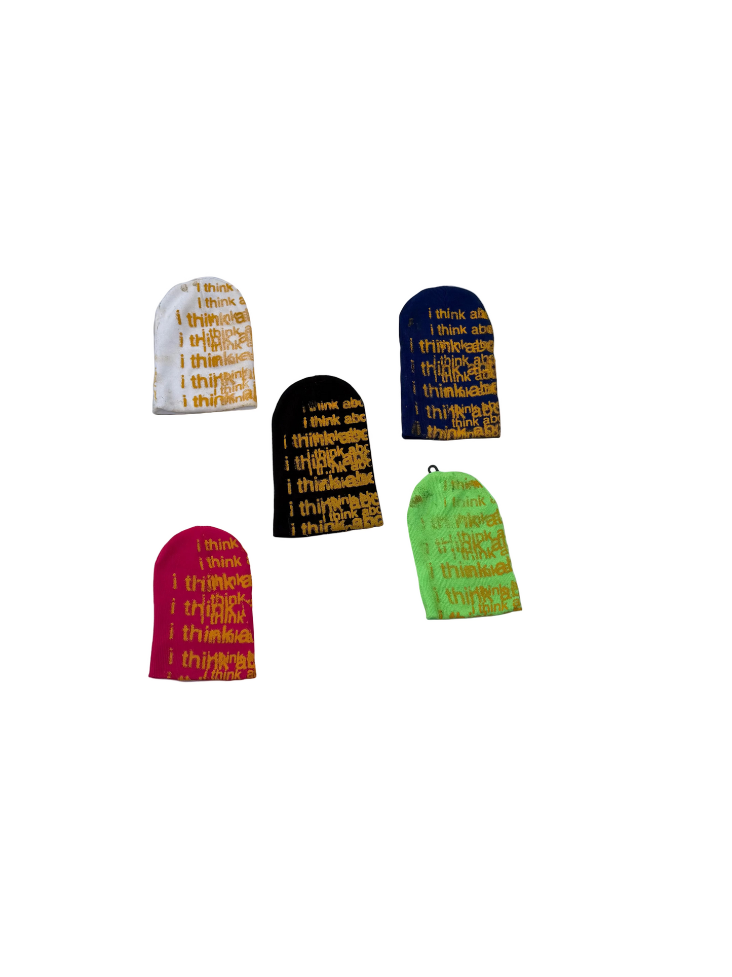 I Think About It All The Time – Yellow Ink Beanie