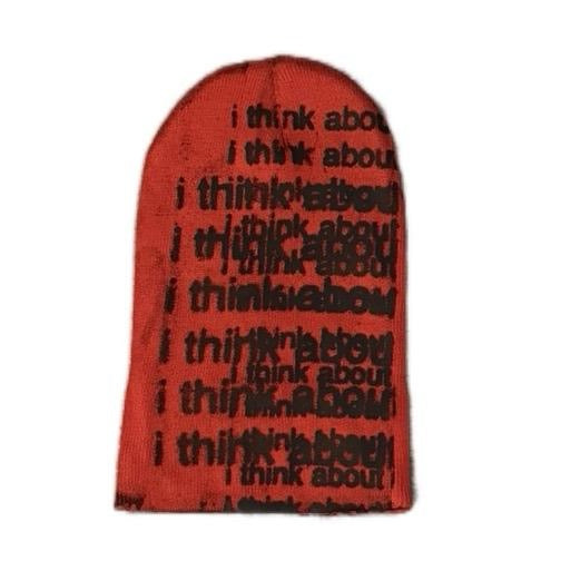 I Think About It All The Time – Black Ink Beanie